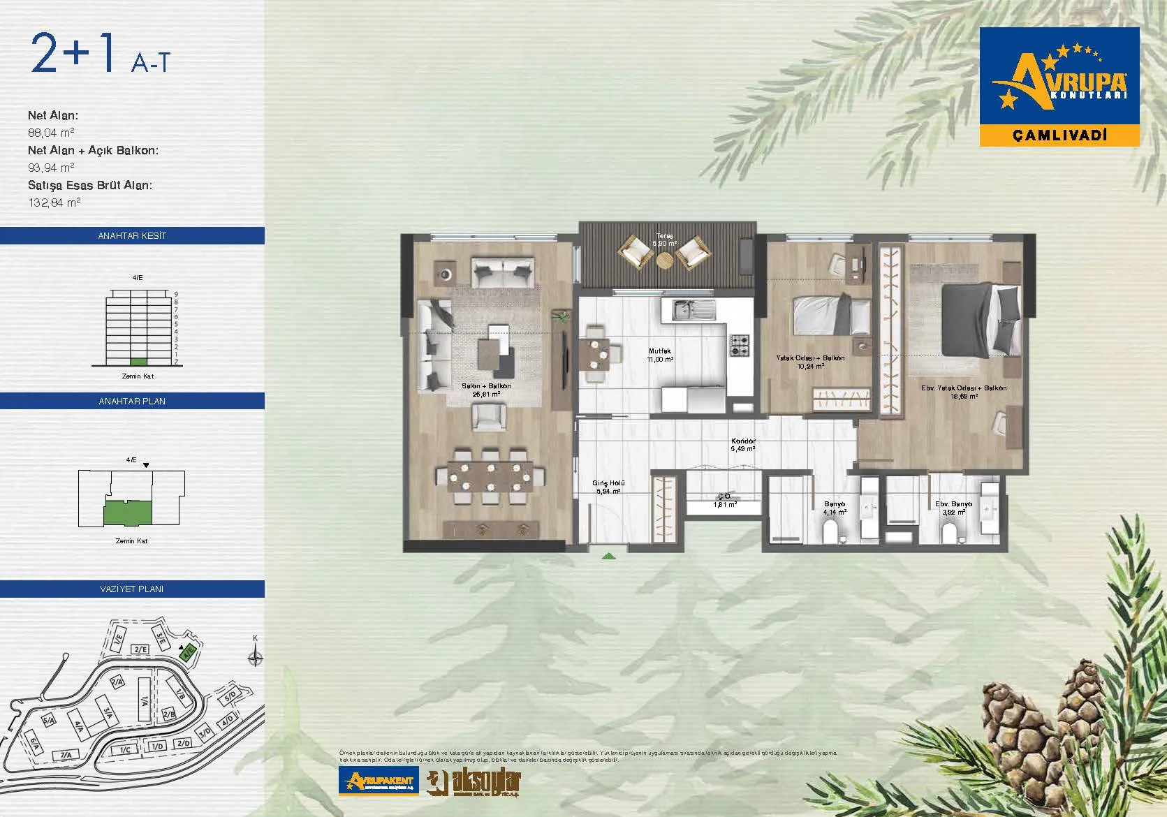 AVRUPA KONUTLARI SAKLIVADİ: floor plan 1