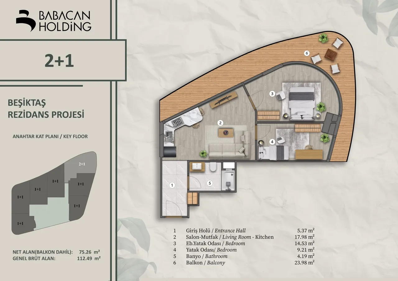 BABACAN MERIDIAN: floor plan 1