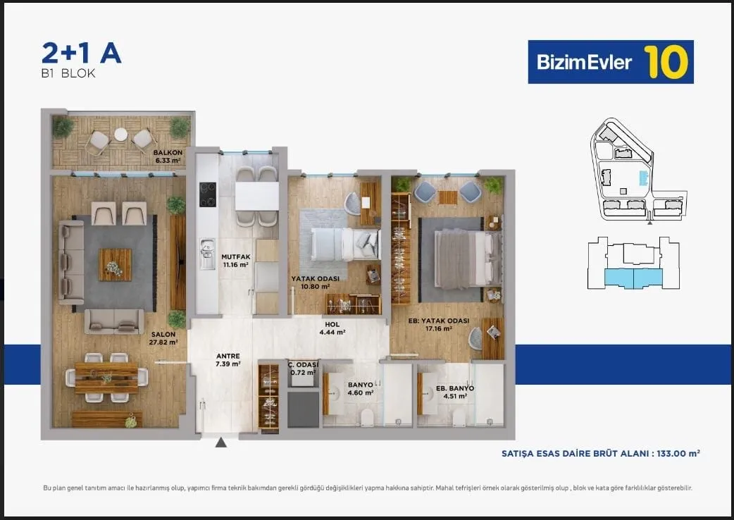 BİZİMEVLER 11: floor plan 1