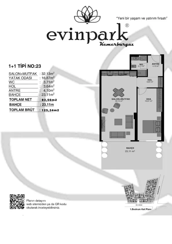 EVİNPARK KEMER: floor plan 1