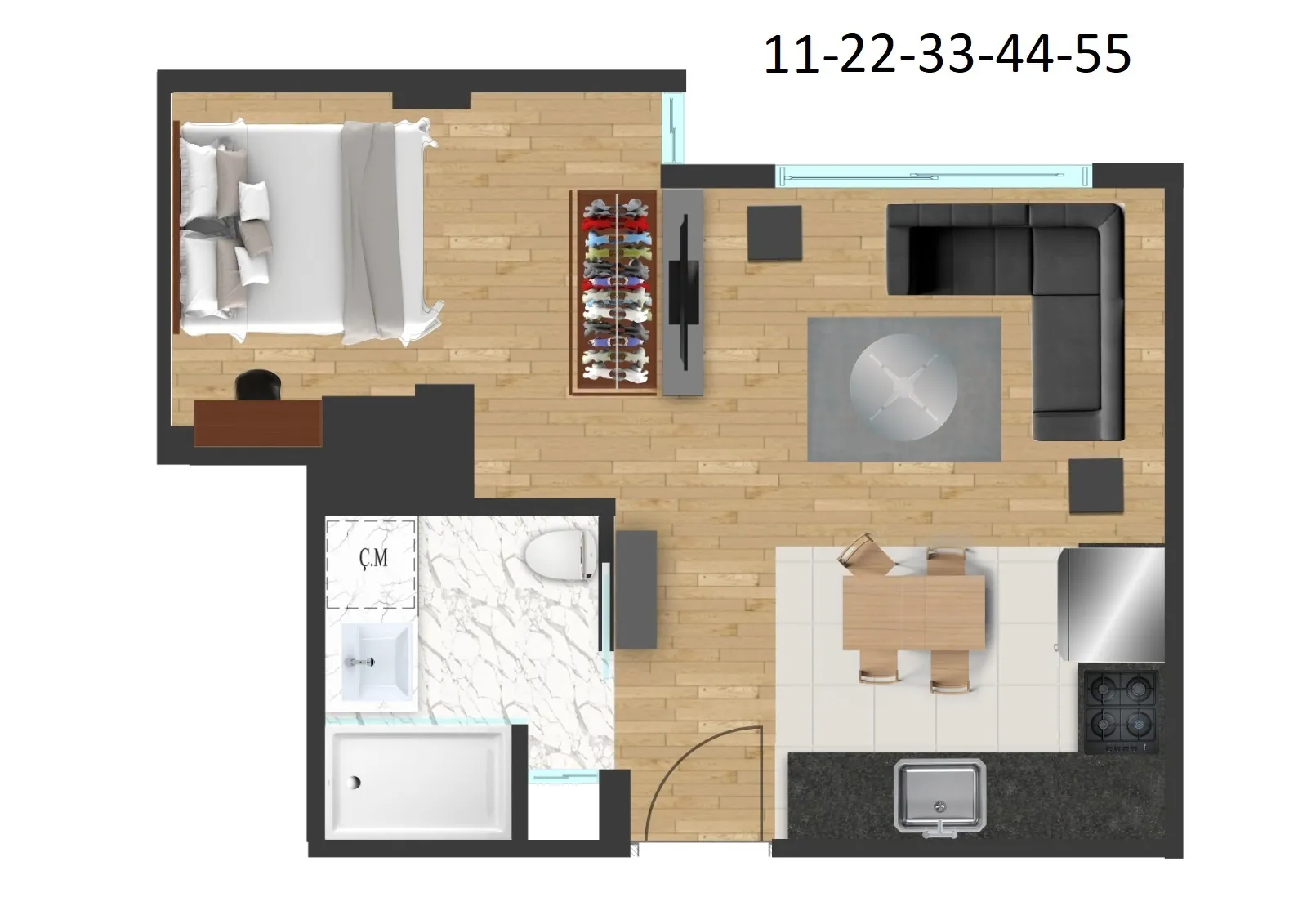 FOREV MODERN HALİÇ: floor plan 1