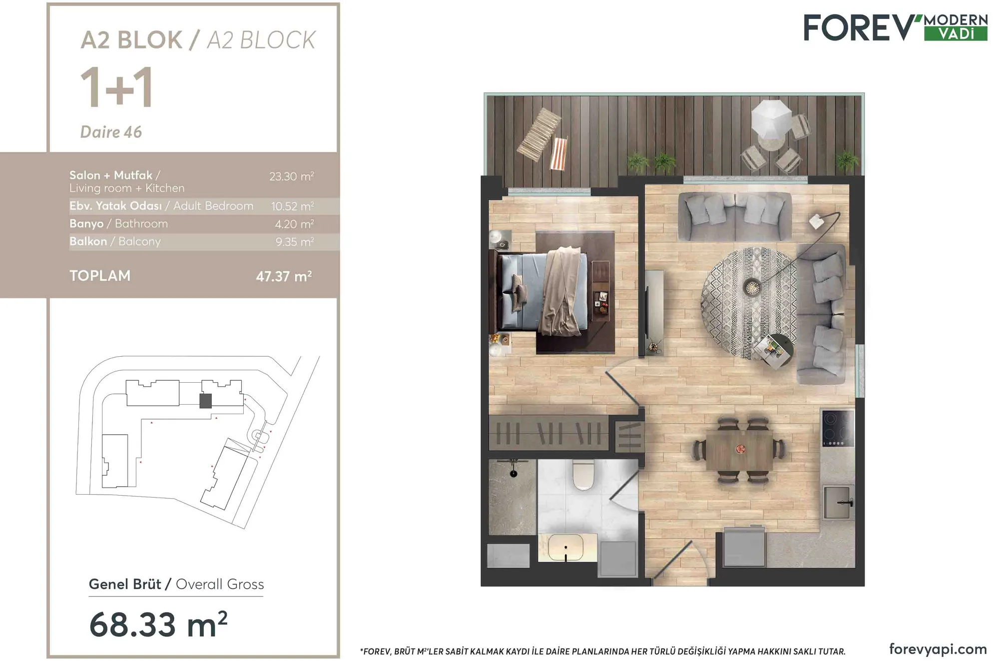 FOREV MODERN VADİ: floor plan 1