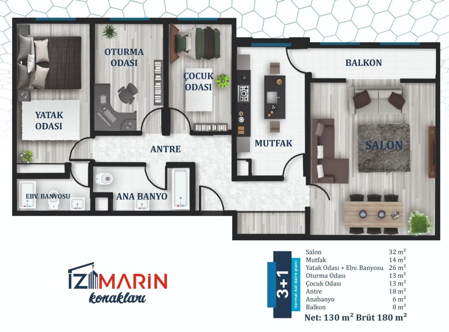 İZMARİN KONAKLARI: floor plan 1