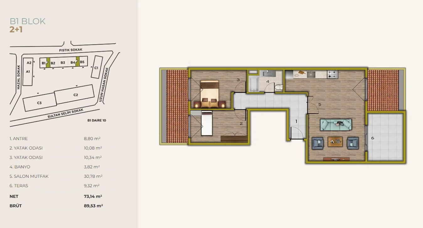 LEDA MARIN: floor plan 1