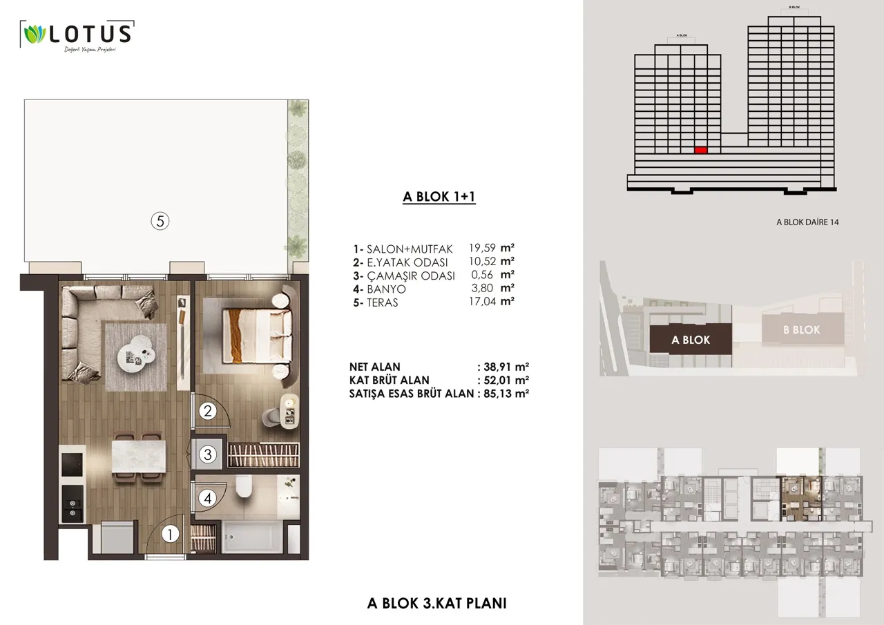 LOTUS ŞİŞLİ: floor plan 1