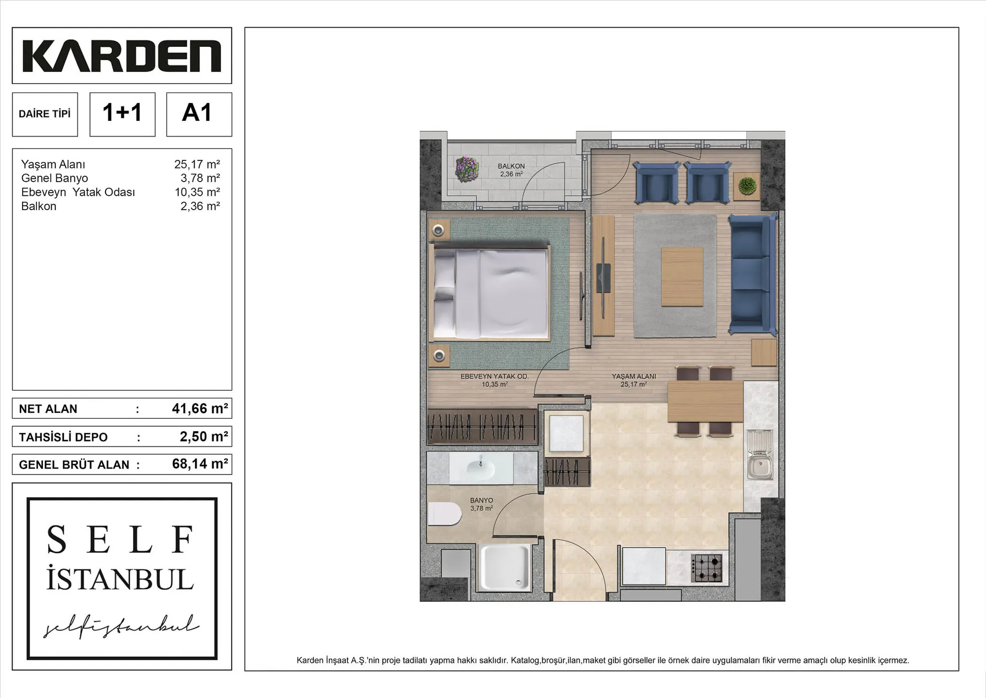 SELF İSTANBUL: floor plan 1